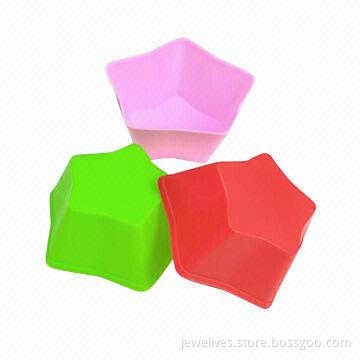 Candy colored silicone baking mold